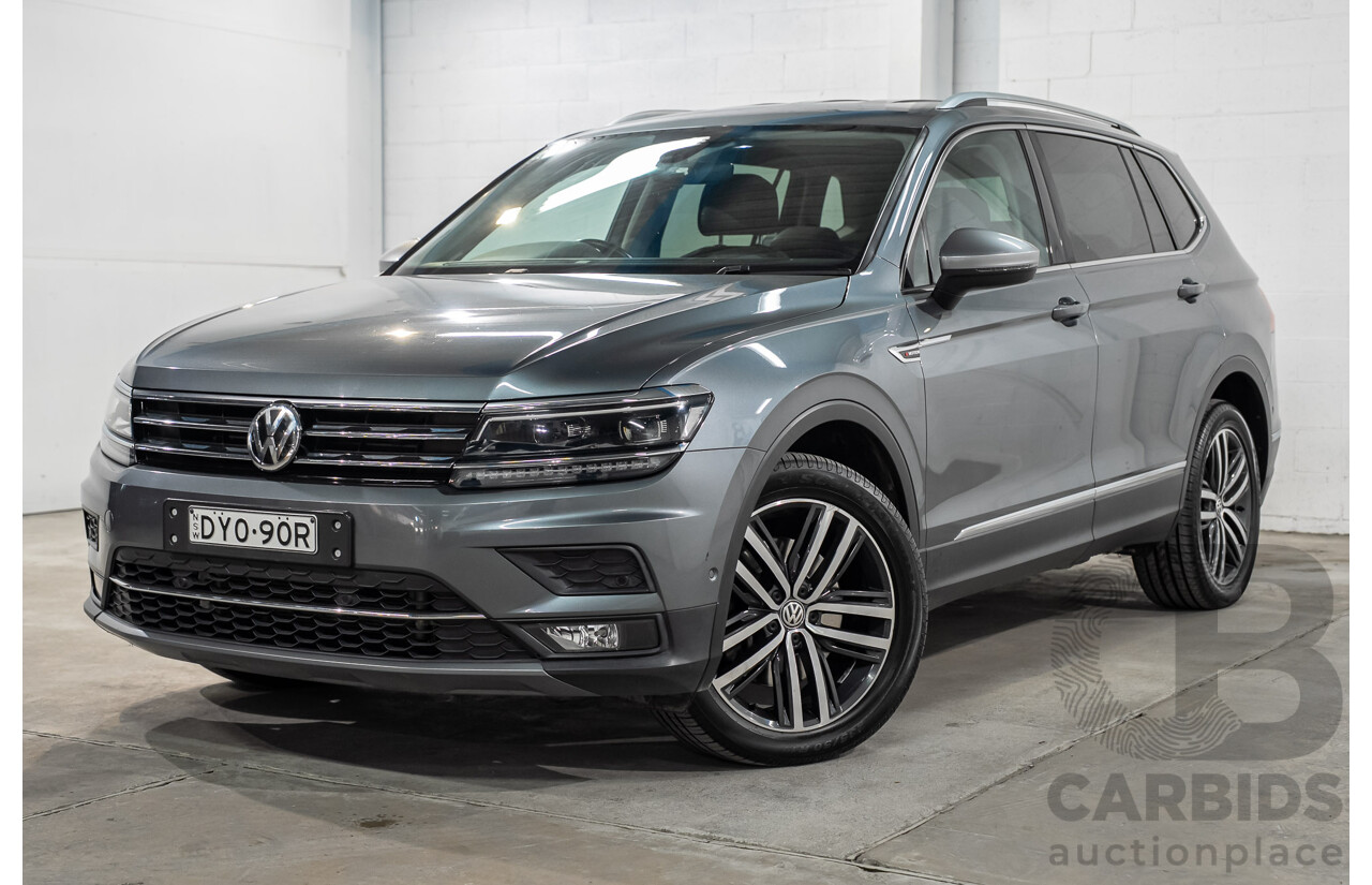 08/2018 Volkswagen Tiguan Allspace 140 TDI Highline (AWD) 5NA MY18 4d Wagon Grey Turbo Diesel 2.0L