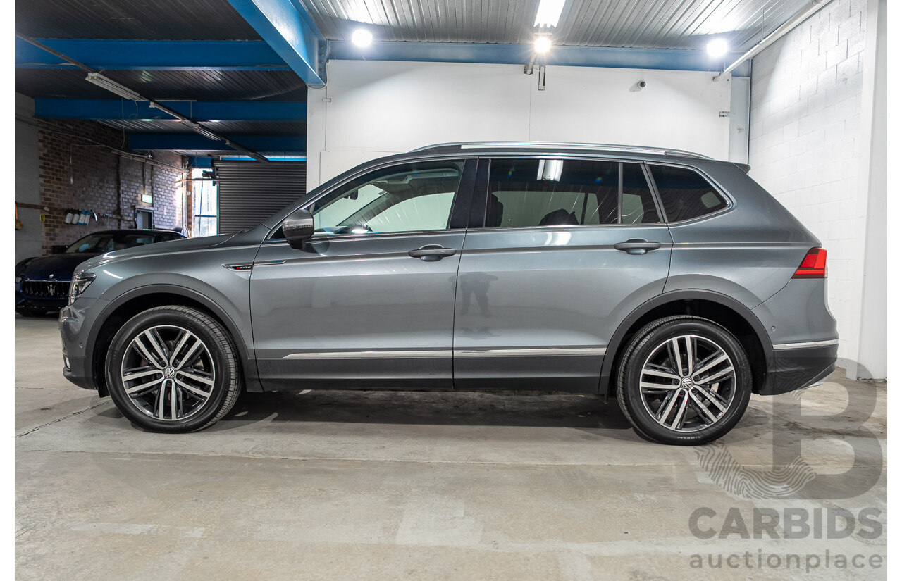08/2018 Volkswagen Tiguan Allspace 140 TDI Highline (AWD) 5NA MY18 4d Wagon Grey Turbo Diesel 2.0L