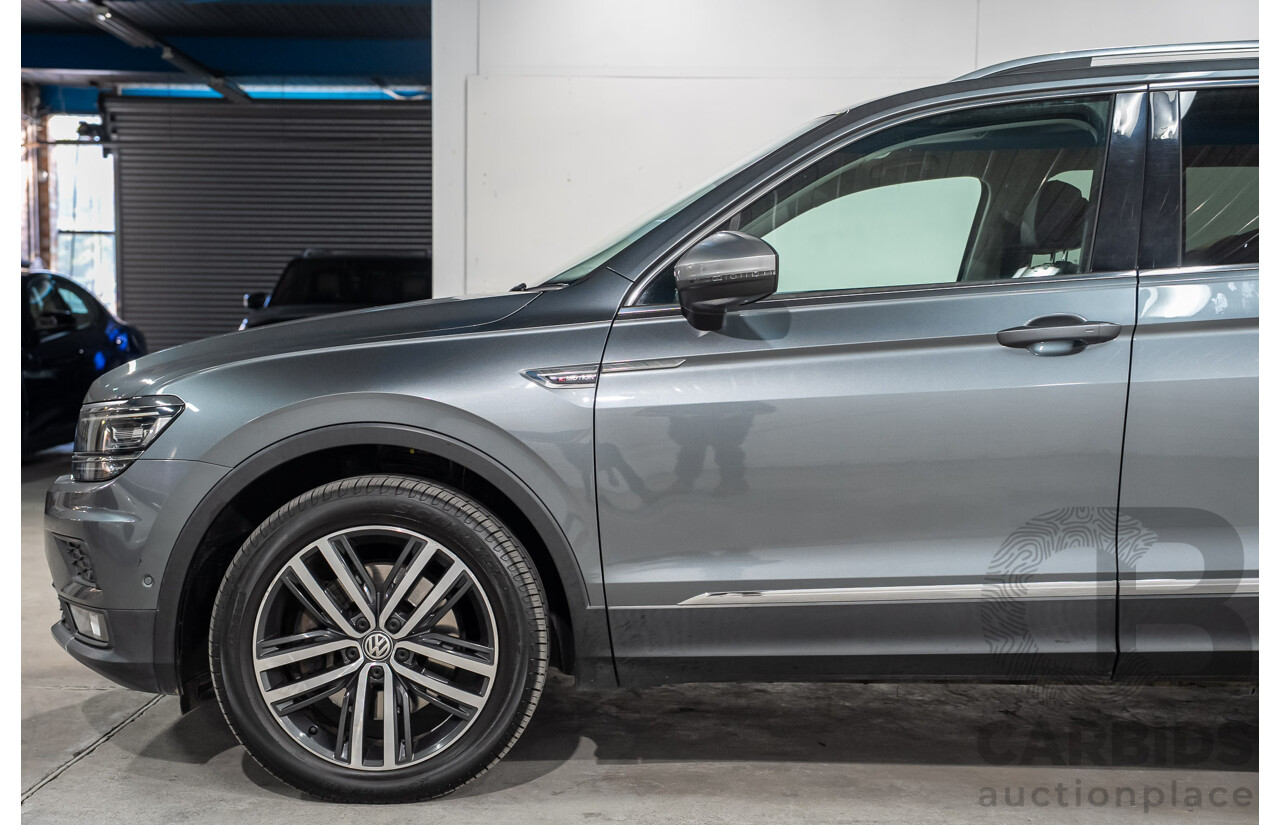 08/2018 Volkswagen Tiguan Allspace 140 TDI Highline (AWD) 5NA MY18 4d Wagon Grey Turbo Diesel 2.0L