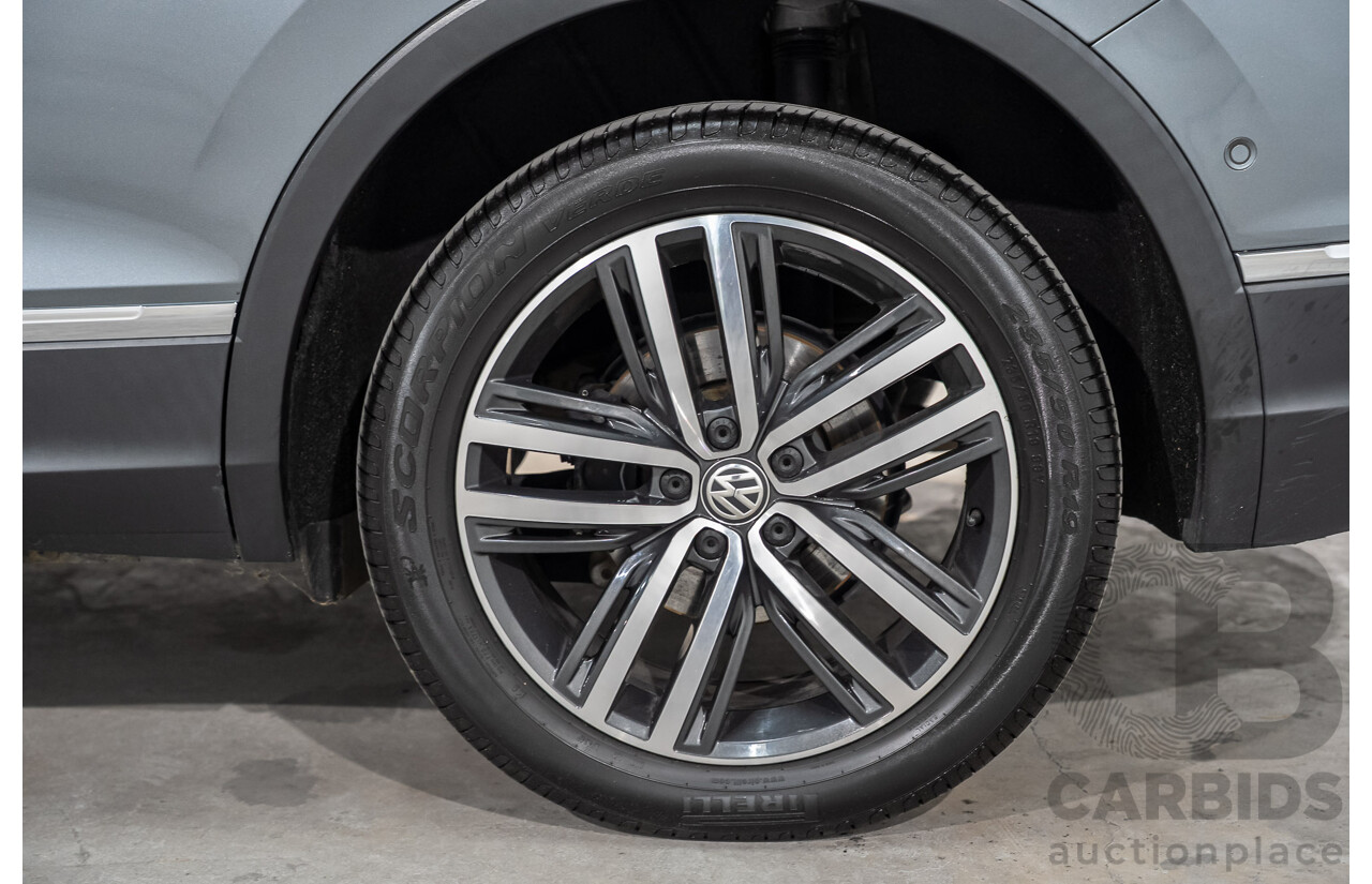 08/2018 Volkswagen Tiguan Allspace 140 TDI Highline (AWD) 5NA MY18 4d Wagon Grey Turbo Diesel 2.0L