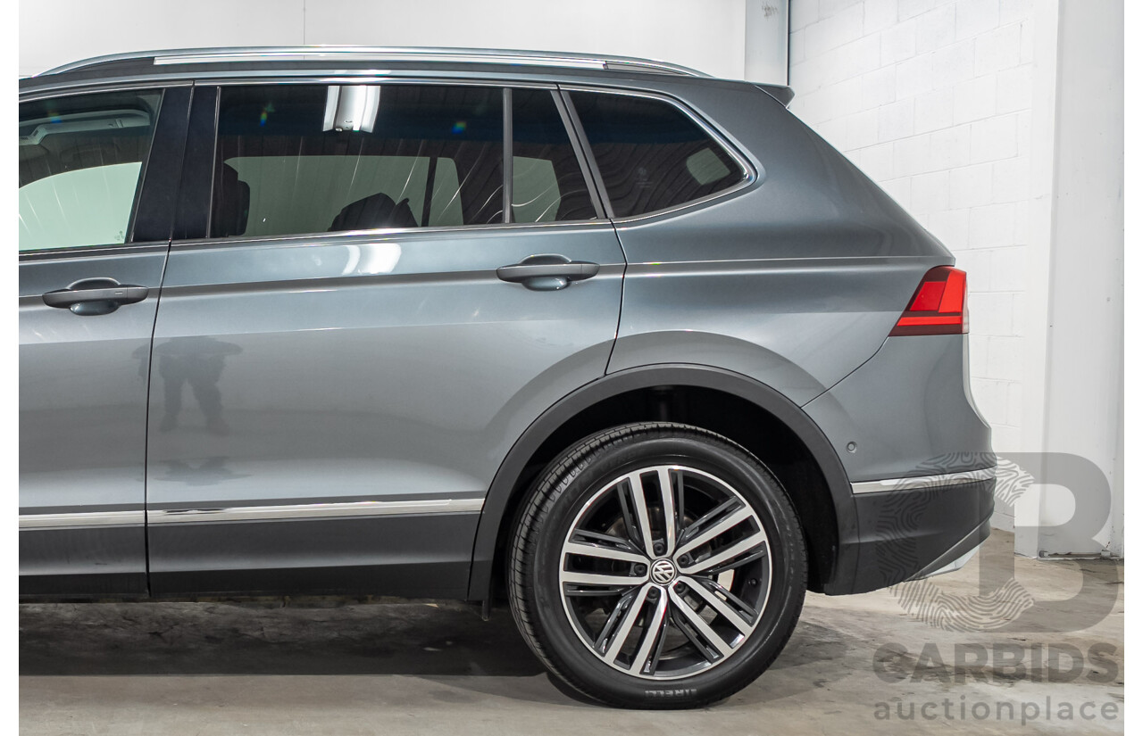 08/2018 Volkswagen Tiguan Allspace 140 TDI Highline (AWD) 5NA MY18 4d Wagon Grey Turbo Diesel 2.0L