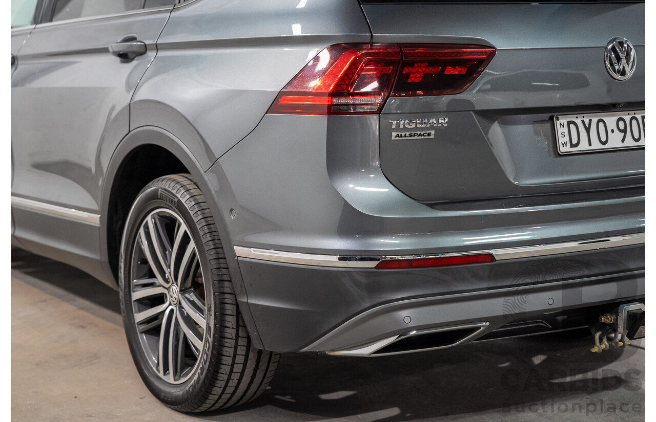 08/2018 Volkswagen Tiguan Allspace 140 TDI Highline (AWD) 5NA MY18 4d Wagon Grey Turbo Diesel 2.0L