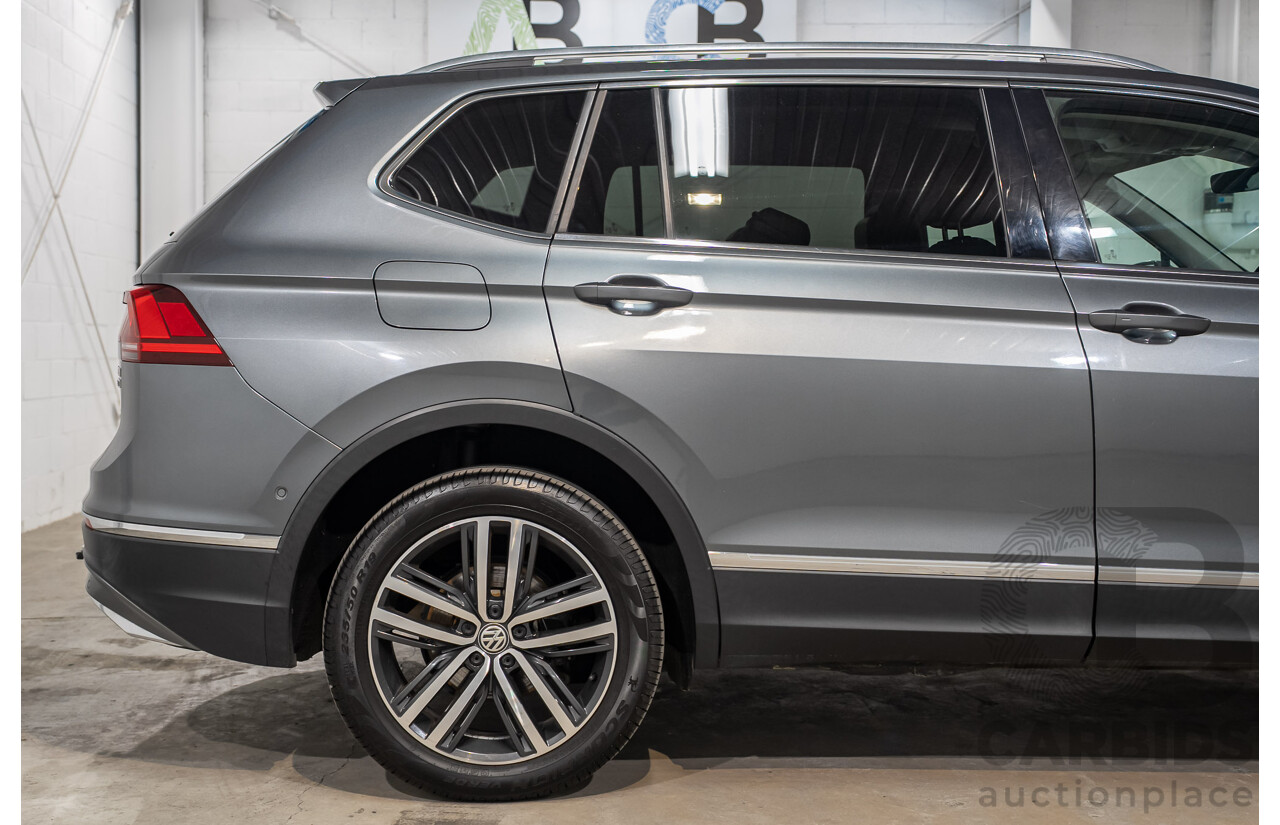 08/2018 Volkswagen Tiguan Allspace 140 TDI Highline (AWD) 5NA MY18 4d Wagon Grey Turbo Diesel 2.0L