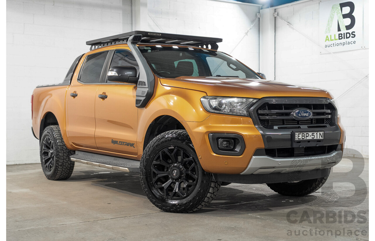 05/2019 Ford Ranger Wildtrak 2.0 (4x4) PX MKIII MY19 Double Cab P/Up Orange Twin Turbo Diesel 2.0L