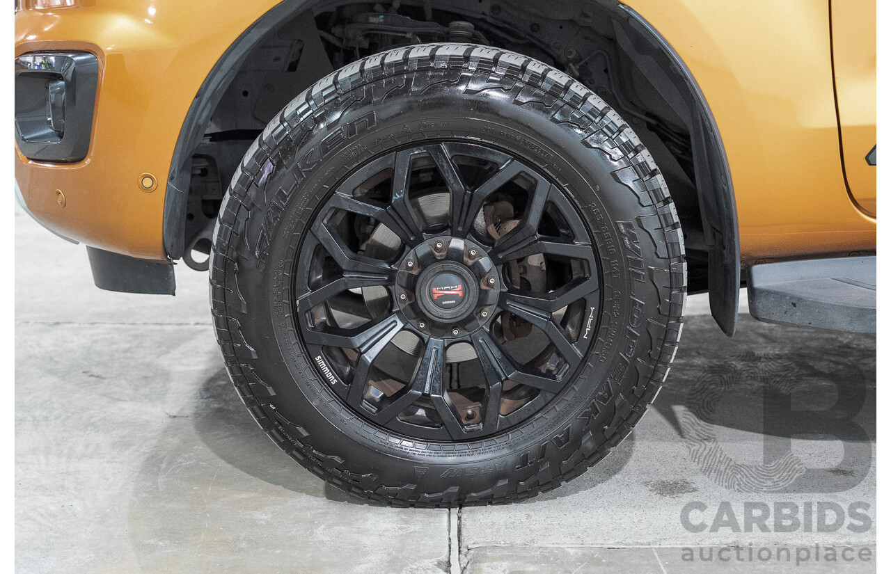 05/2019 Ford Ranger Wildtrak 2.0 (4x4) PX MKIII MY19 Double Cab P/Up Orange Twin Turbo Diesel 2.0L