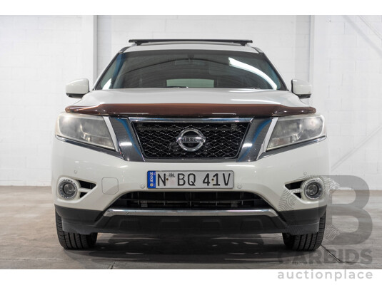 1663675 · 08/2014 Nissan Pathfinder Ti R52 4d Wagon White 3.5L 7 Seater