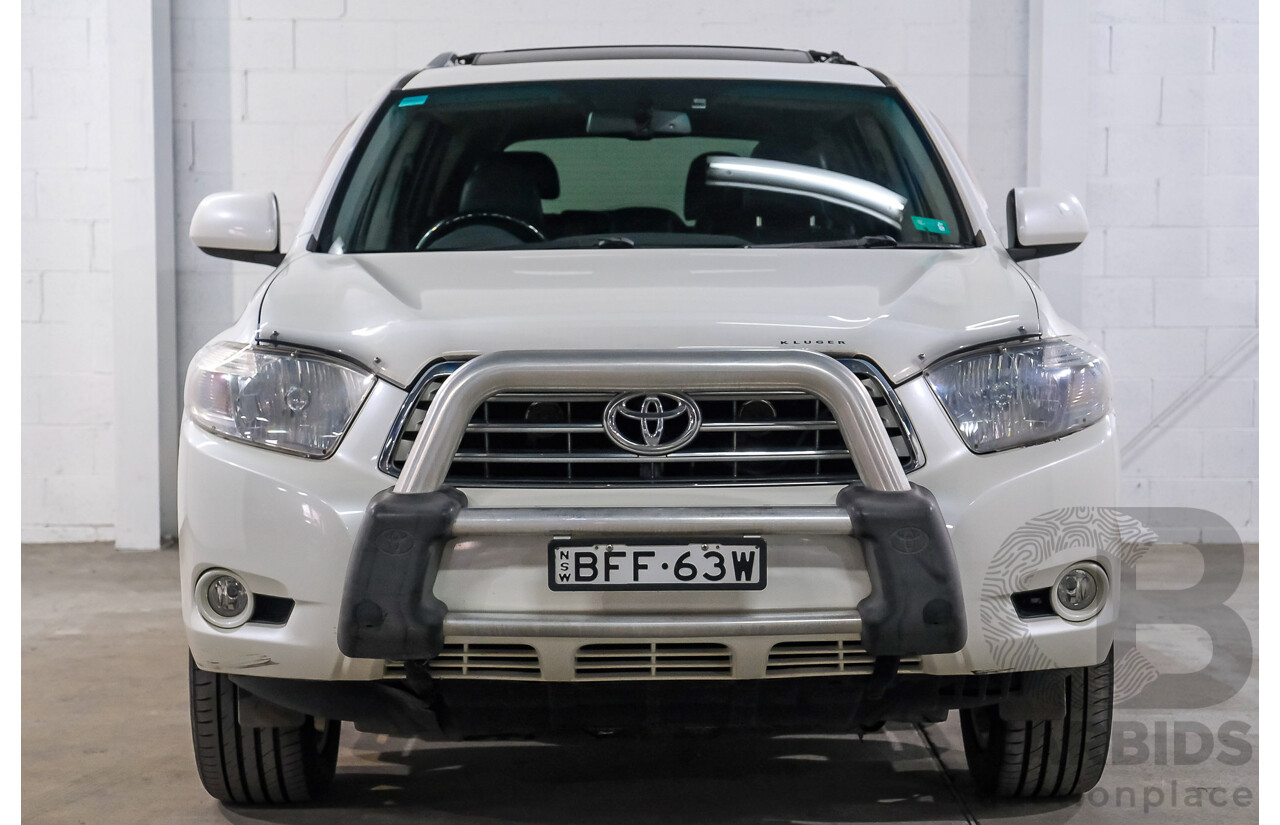 03/2008 Toyota Kluger Grande (4x4) GSU45R 4D 7 Seater Wagon White 3.5L