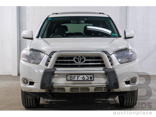 03/2008 Toyota Kluger Grande (4x4) GSU45R 4D 7 Seater Wagon White 3.5L
