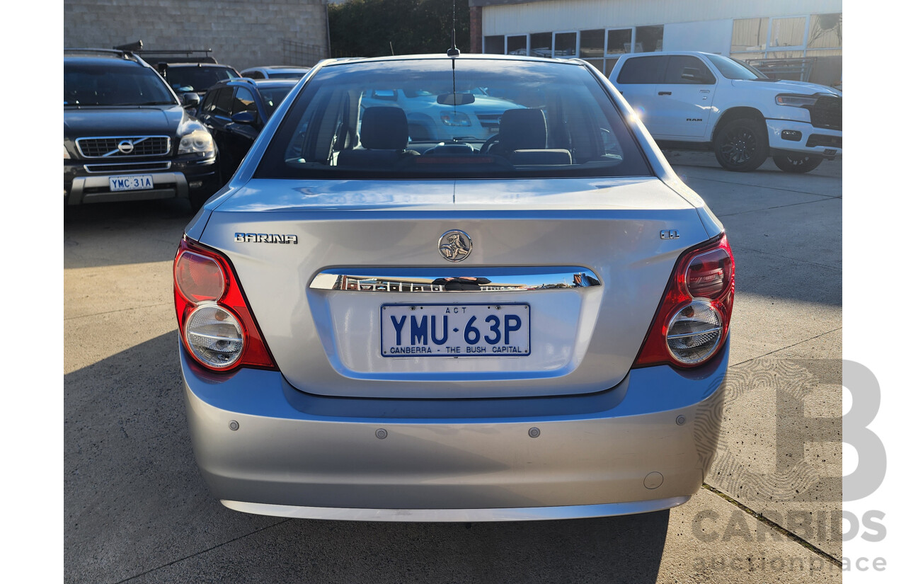 09/2015 Holden Barina CD TM MY15 4d Sedan Silver 1.6L