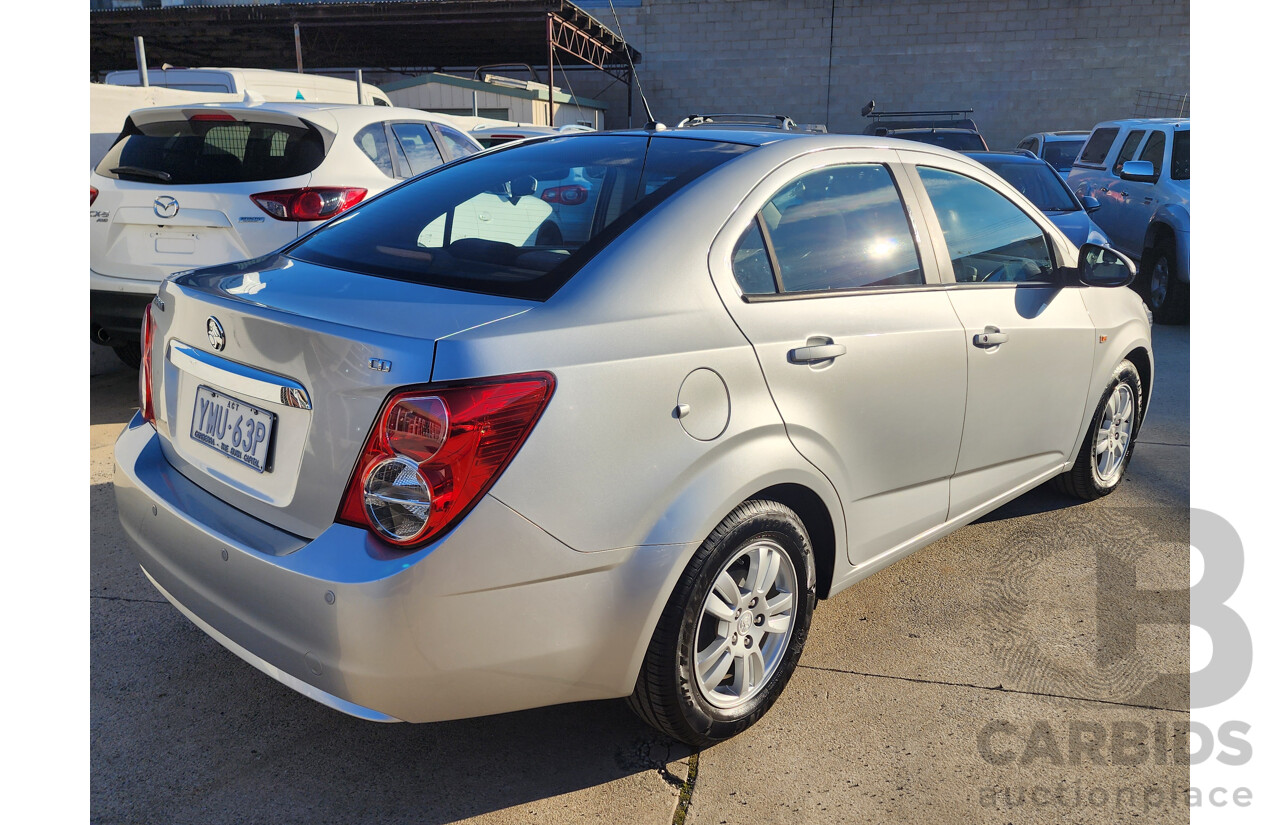 09/2015 Holden Barina CD TM MY15 4d Sedan Silver 1.6L