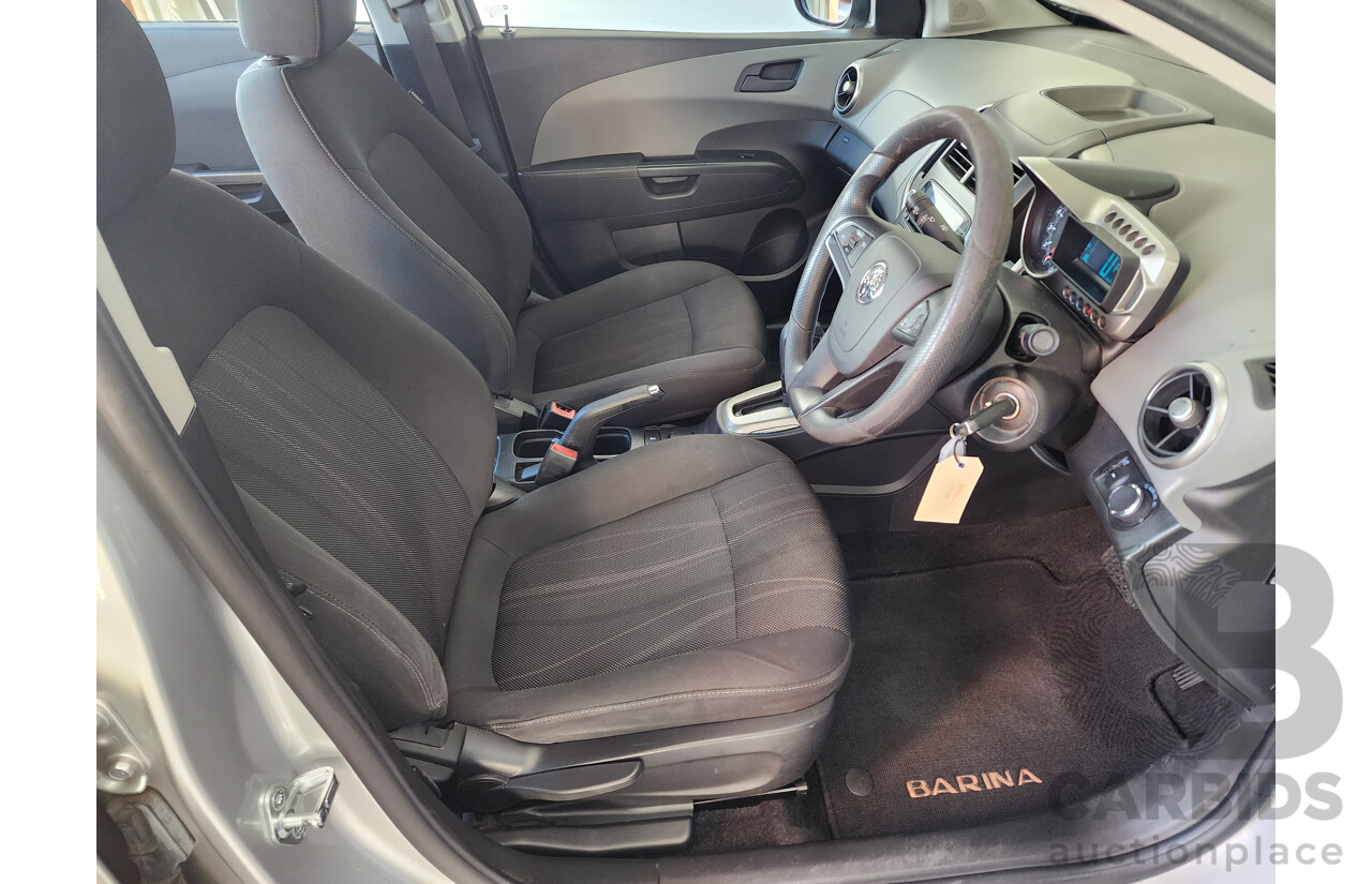 09/2015 Holden Barina CD TM MY15 4d Sedan Silver 1.6L
