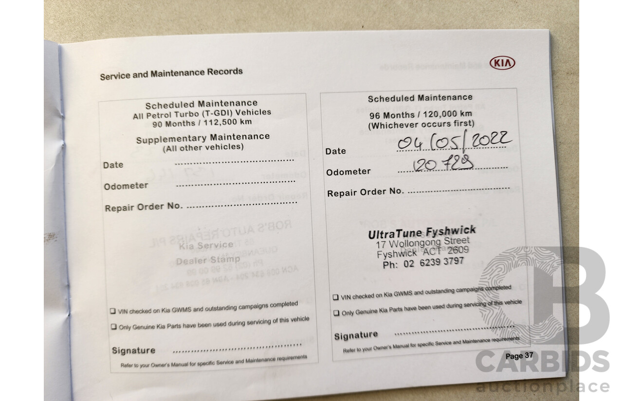 09/2016 Kia Cerato S YD MY17 5d Hatchback Grey 2.0L