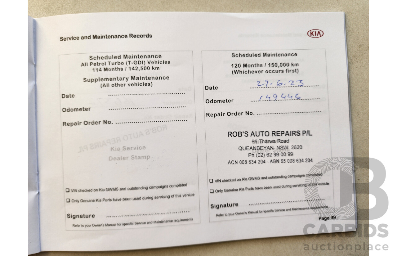 09/2016 Kia Cerato S YD MY17 5d Hatchback Grey 2.0L