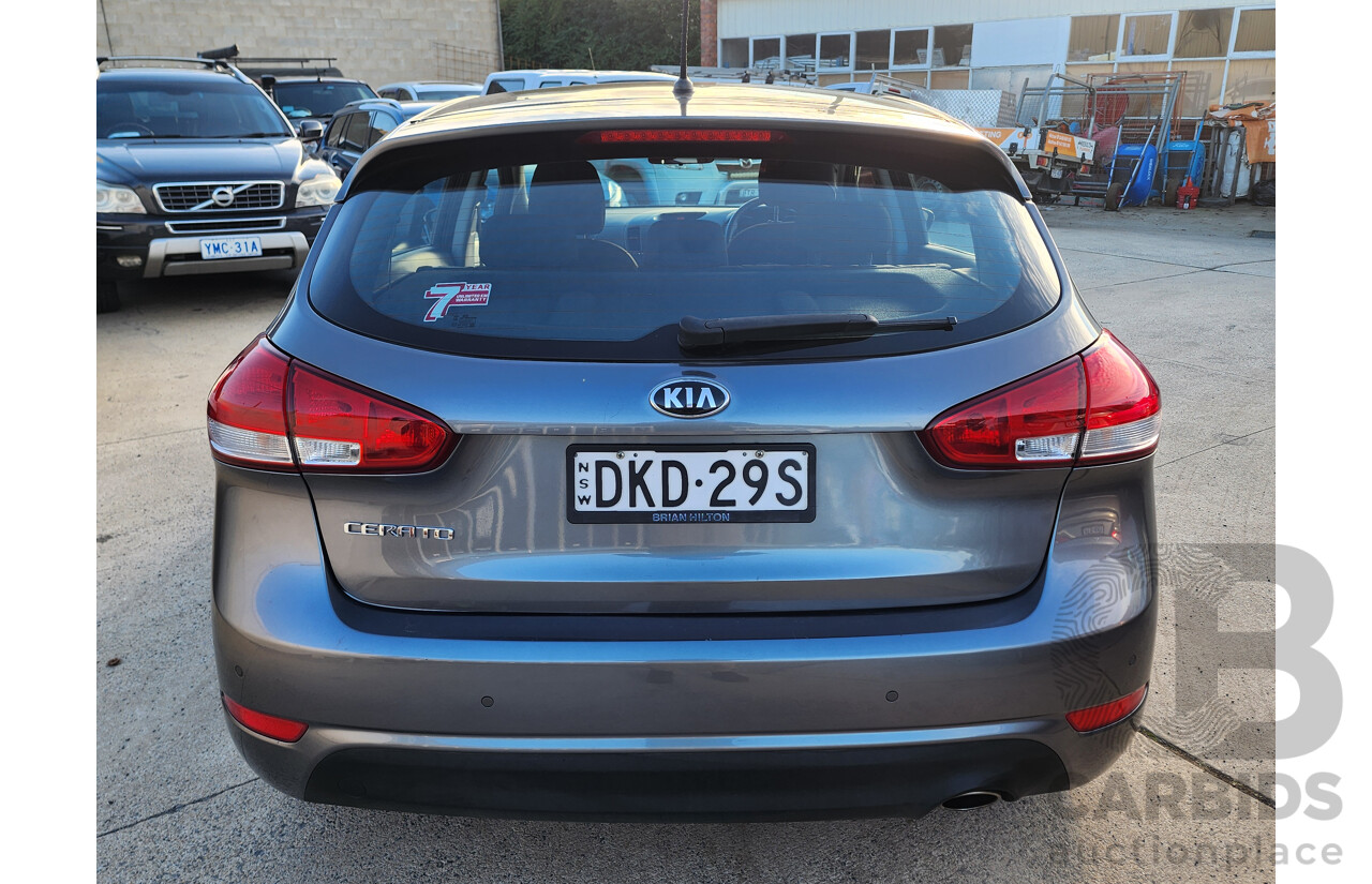09/2016 Kia Cerato S YD MY17 5d Hatchback Grey 2.0L