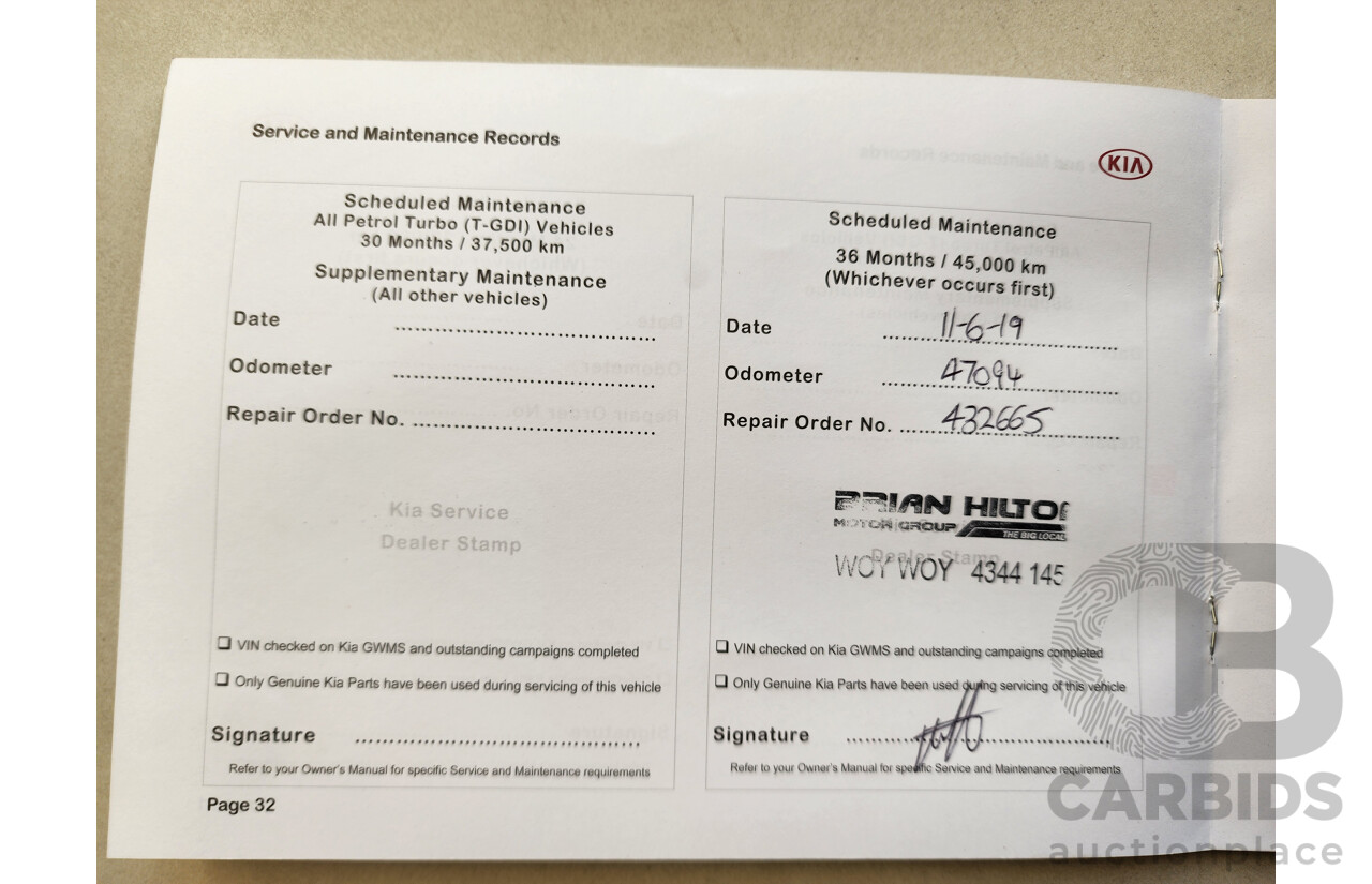 09/2016 Kia Cerato S YD MY17 5d Hatchback Grey 2.0L