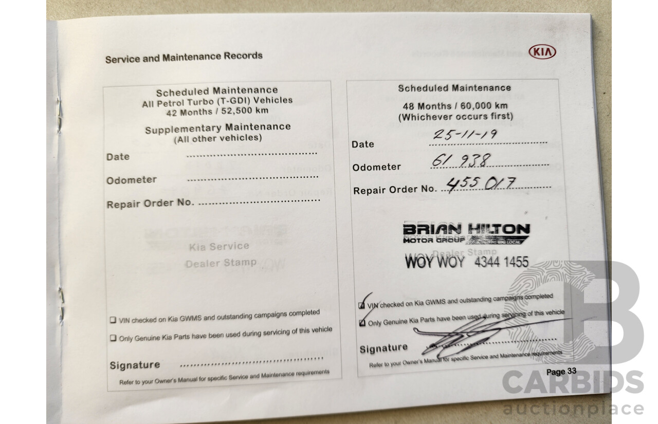 09/2016 Kia Cerato S YD MY17 5d Hatchback Grey 2.0L