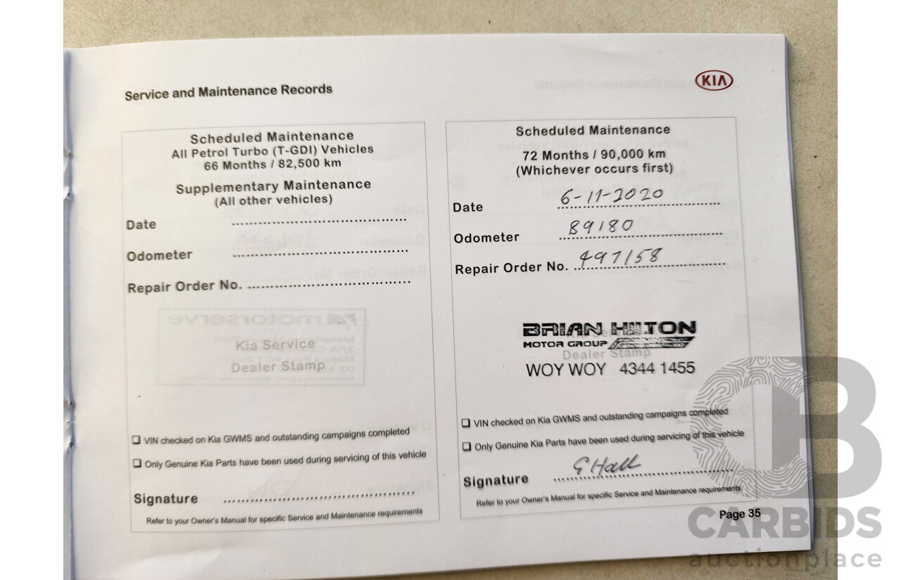 09/2016 Kia Cerato S YD MY17 5d Hatchback Grey 2.0L