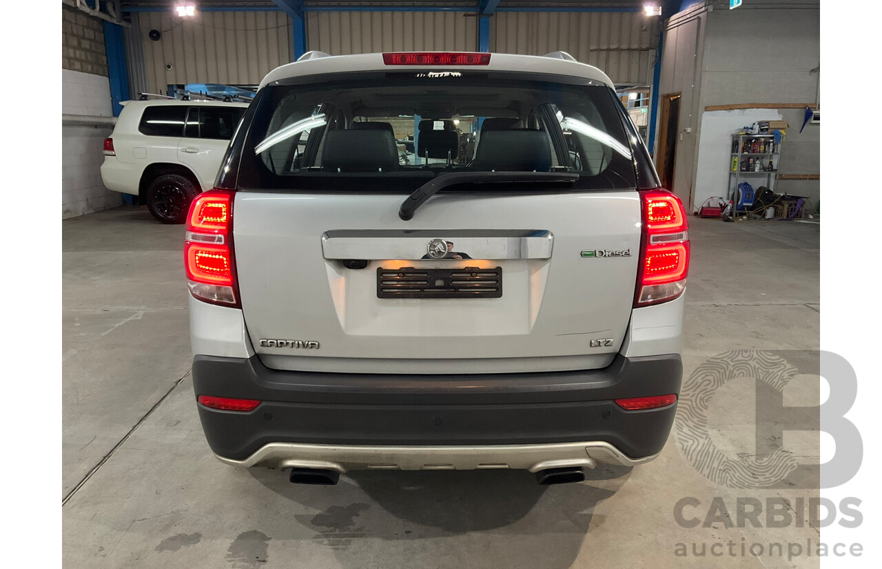 08/2014 Holden Captiva 7 LTZ (AWD) CG MY14 4d Wagon Silver Turbo Diesel 2.2L