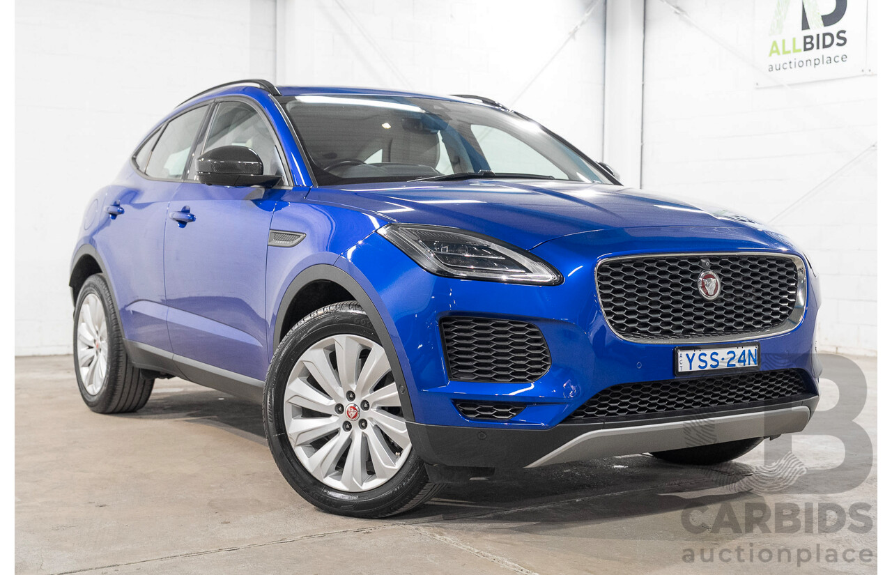 01/2018 Jaguar E-Pace P250 SE (AWD) (183kW) X540 MY18 4d Wagon Caesium Blue Turbo 2.0L