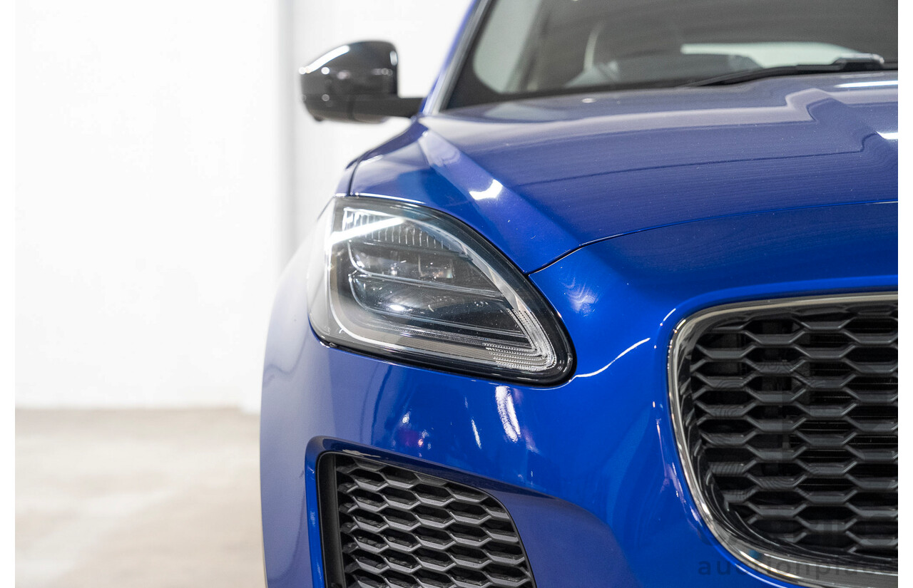 01/2018 Jaguar E-Pace P250 SE (AWD) (183kW) X540 MY18 4d Wagon Caesium Blue Turbo 2.0L