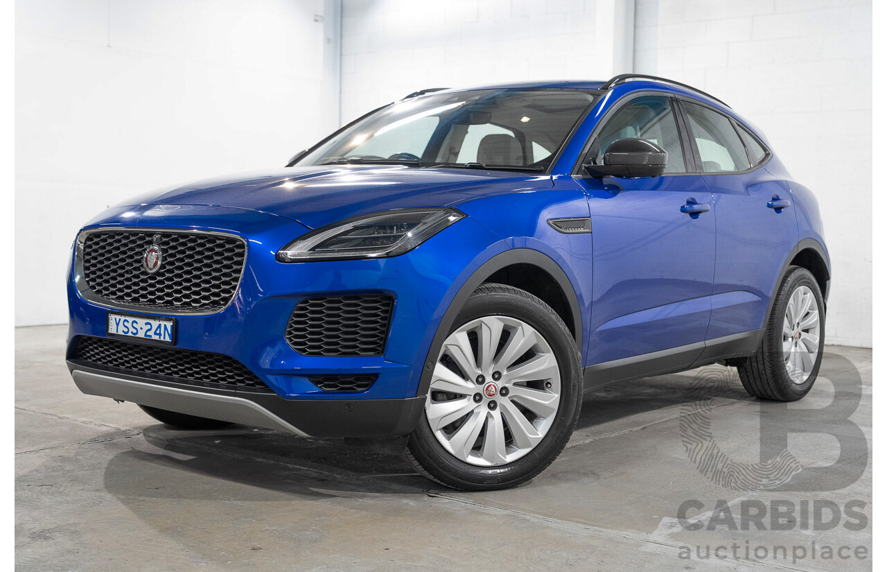 01/2018 Jaguar E-Pace P250 SE (AWD) (183kW) X540 MY18 4d Wagon Caesium Blue Turbo 2.0L