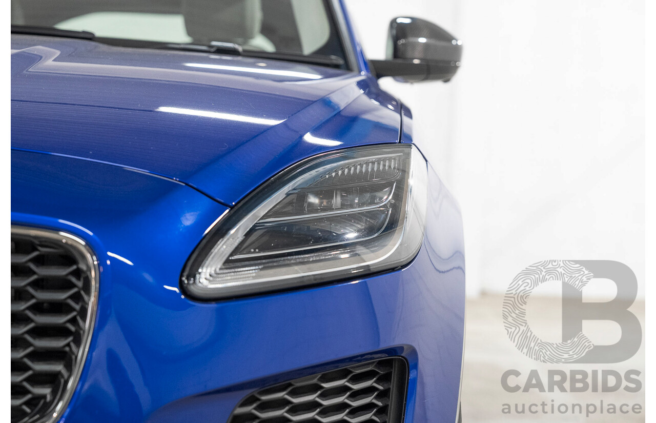 01/2018 Jaguar E-Pace P250 SE (AWD) (183kW) X540 MY18 4d Wagon Caesium Blue Turbo 2.0L