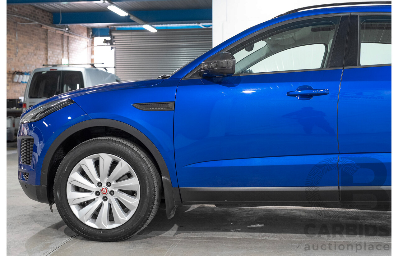 01/2018 Jaguar E-Pace P250 SE (AWD) (183kW) X540 MY18 4d Wagon Caesium Blue Turbo 2.0L