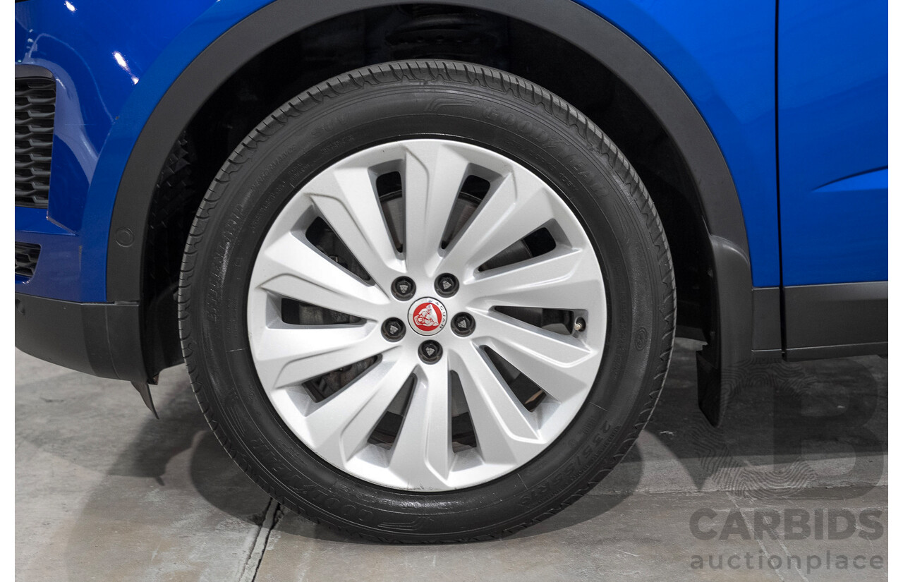 01/2018 Jaguar E-Pace P250 SE (AWD) (183kW) X540 MY18 4d Wagon Caesium Blue Turbo 2.0L
