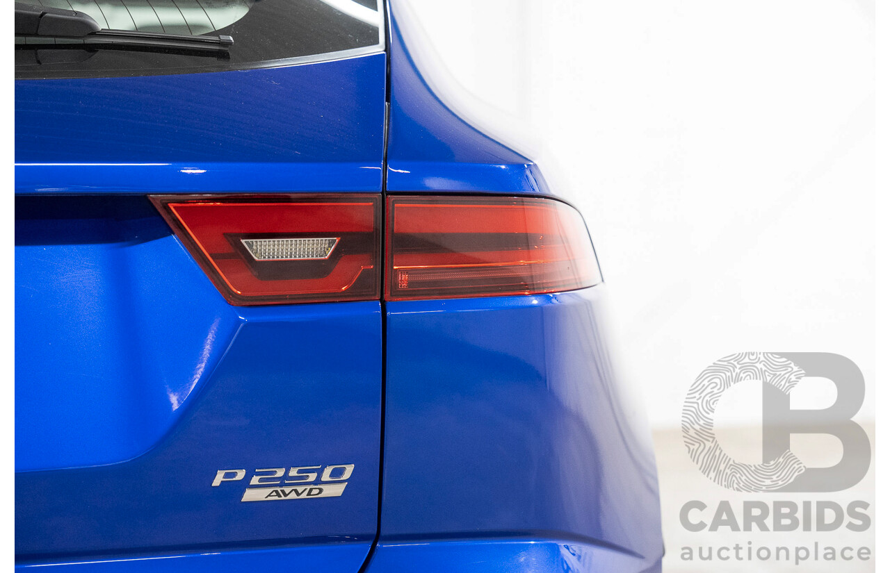 01/2018 Jaguar E-Pace P250 SE (AWD) (183kW) X540 MY18 4d Wagon Caesium Blue Turbo 2.0L
