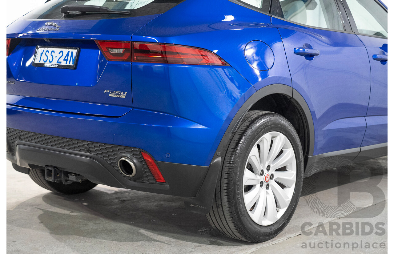01/2018 Jaguar E-Pace P250 SE (AWD) (183kW) X540 MY18 4d Wagon Caesium Blue Turbo 2.0L