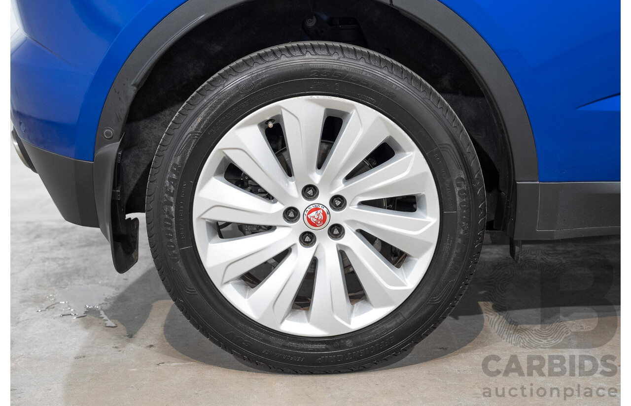 01/2018 Jaguar E-Pace P250 SE (AWD) (183kW) X540 MY18 4d Wagon Caesium Blue Turbo 2.0L