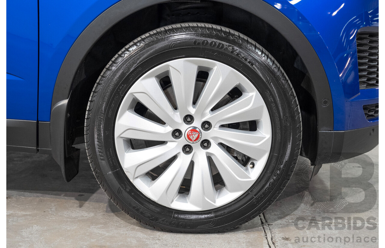 01/2018 Jaguar E-Pace P250 SE (AWD) (183kW) X540 MY18 4d Wagon Caesium Blue Turbo 2.0L