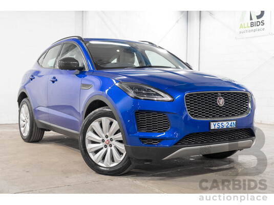 01/2018 Jaguar E-Pace P250 SE (AWD) (183kW) X540 MY18 4d Wagon Caesium Blue Turbo 2.0L