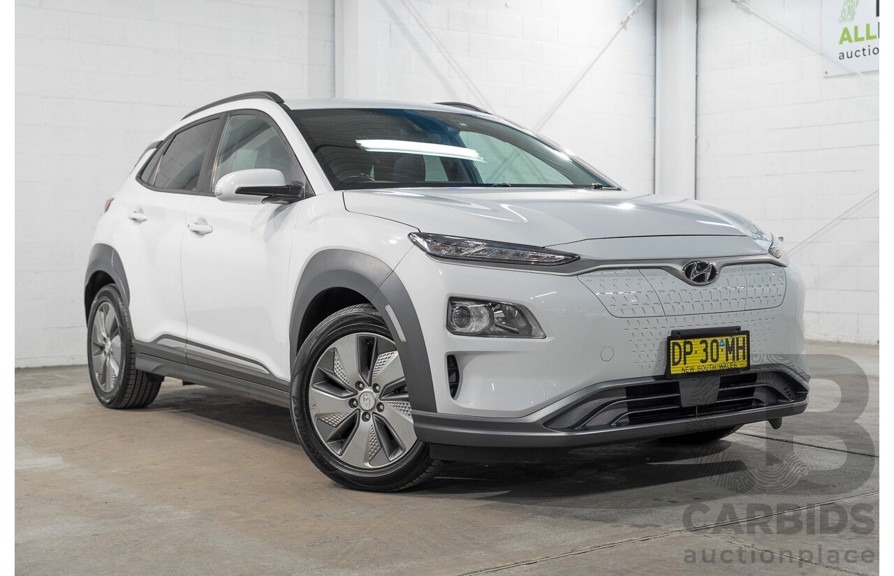 06/2019 Hyundai Kona Elite Electric OS.3 4d Wagon White Electric