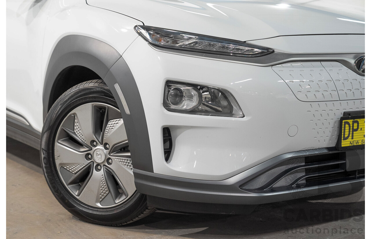 06/2019 Hyundai Kona Elite Electric OS.3 4d Wagon White Electric