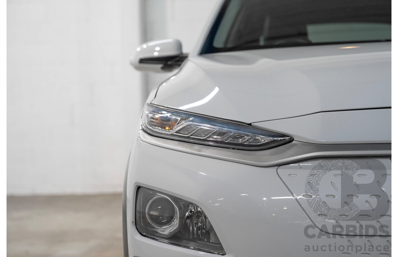 06/2019 Hyundai Kona Elite Electric OS.3 4d Wagon White Electric