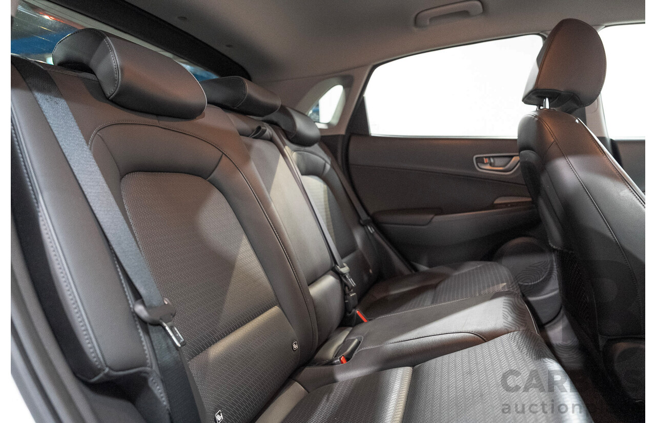 06/2019 Hyundai Kona Elite Electric OS.3 4d Wagon White Electric