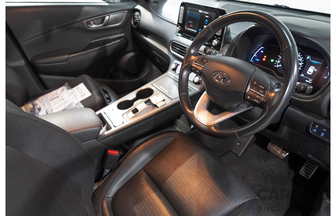 06/2019 Hyundai Kona Elite Electric OS.3 4d Wagon White Electric