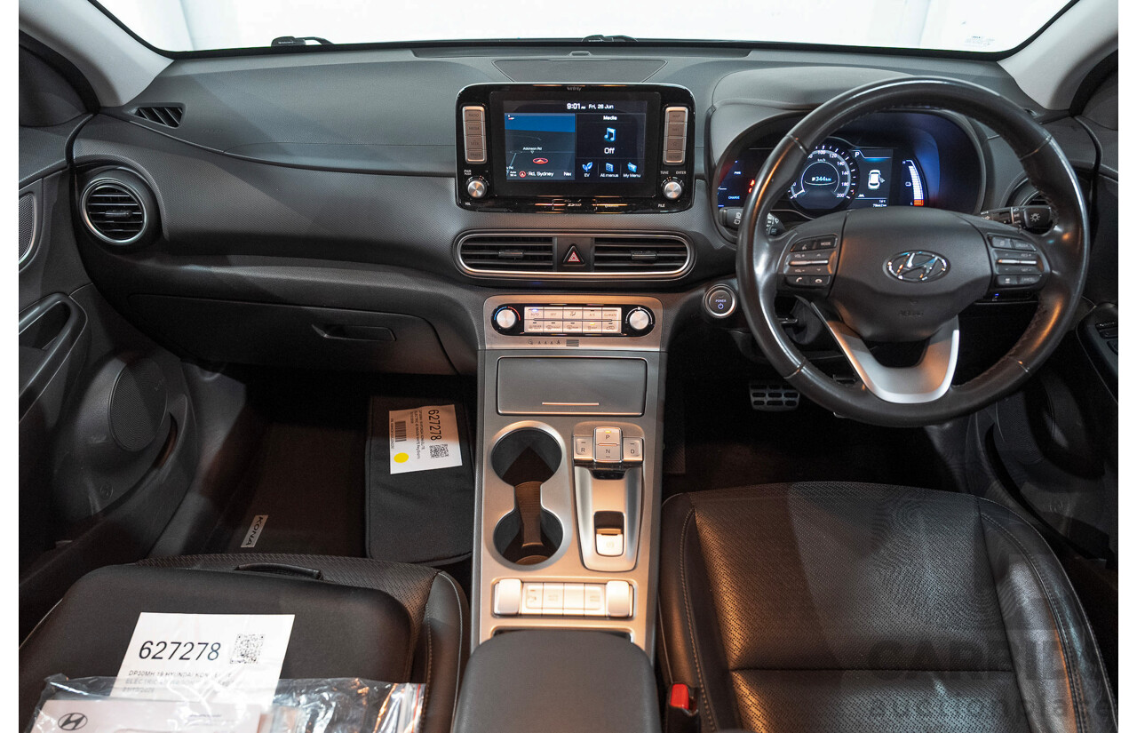 06/2019 Hyundai Kona Elite Electric OS.3 4d Wagon White Electric