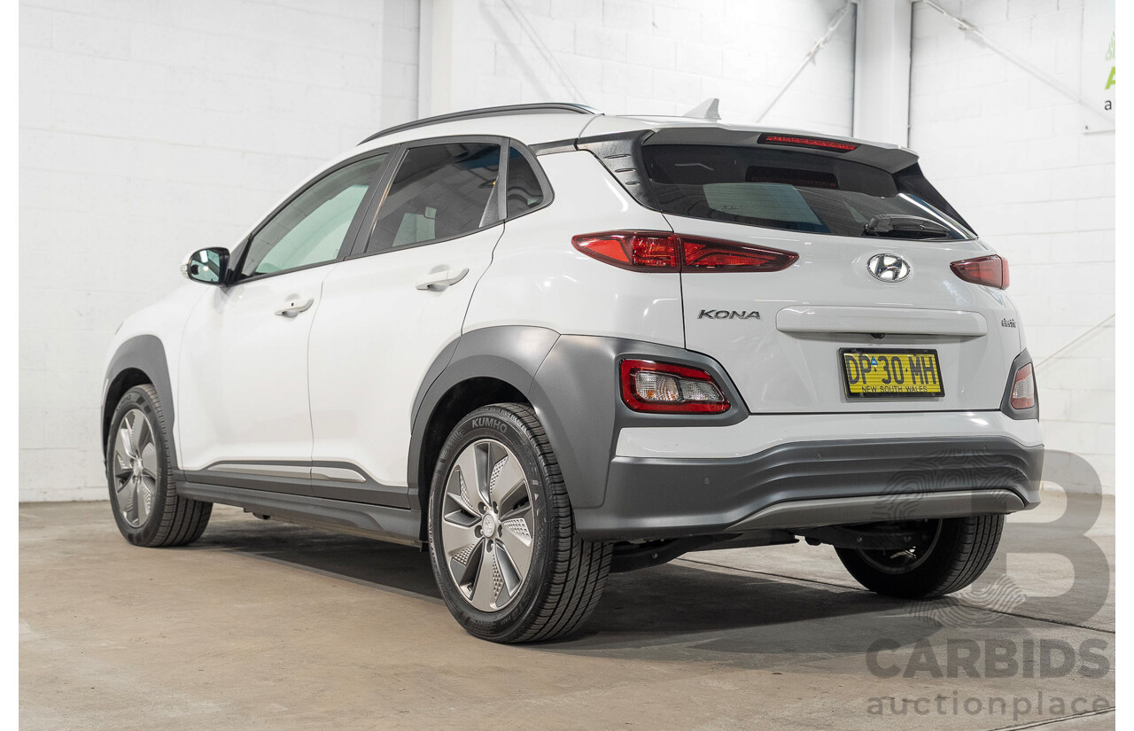 06/2019 Hyundai Kona Elite Electric OS.3 4d Wagon White Electric