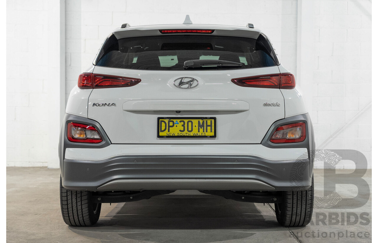 06/2019 Hyundai Kona Elite Electric OS.3 4d Wagon White Electric