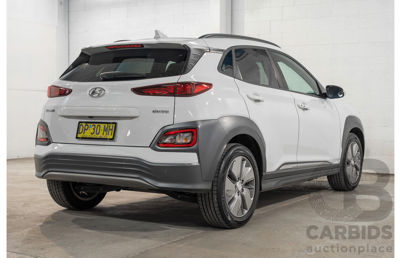 06/2019 Hyundai Kona Elite Electric OS.3 4d Wagon White Electric