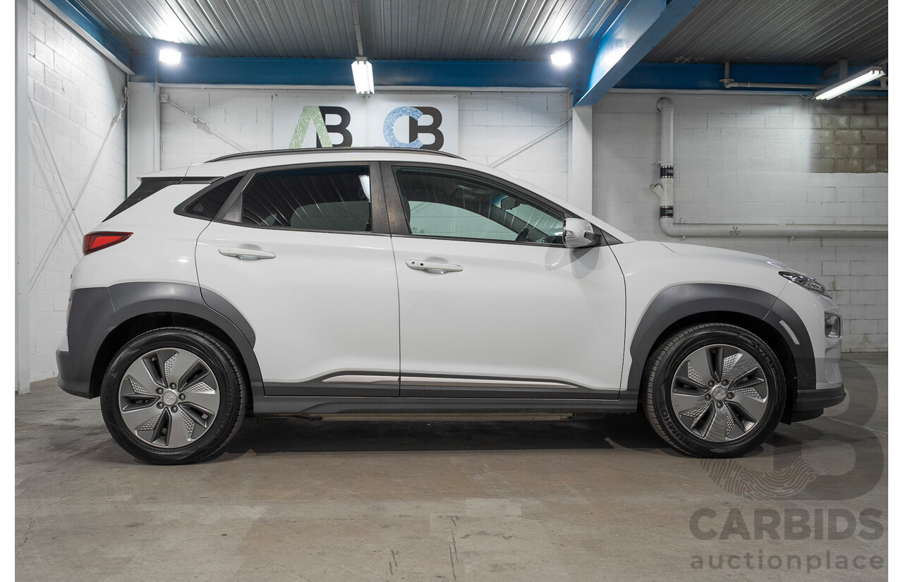 06/2019 Hyundai Kona Elite Electric OS.3 4d Wagon White Electric