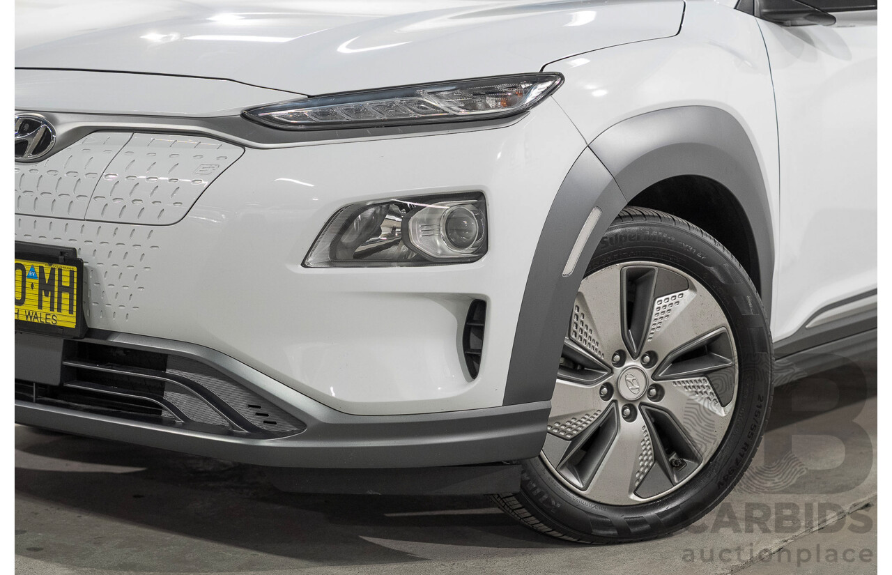 06/2019 Hyundai Kona Elite Electric OS.3 4d Wagon White Electric