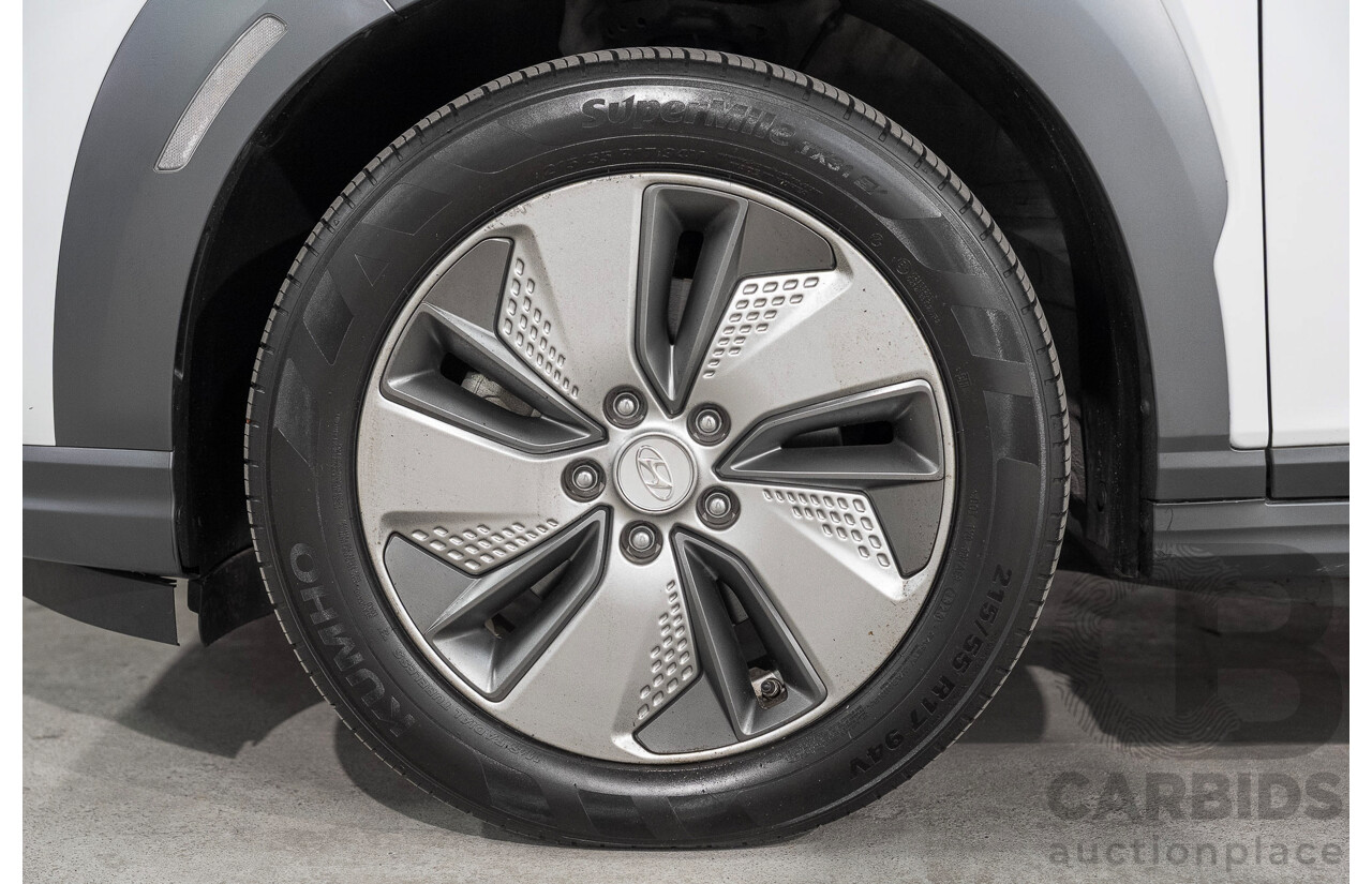06/2019 Hyundai Kona Elite Electric OS.3 4d Wagon White Electric