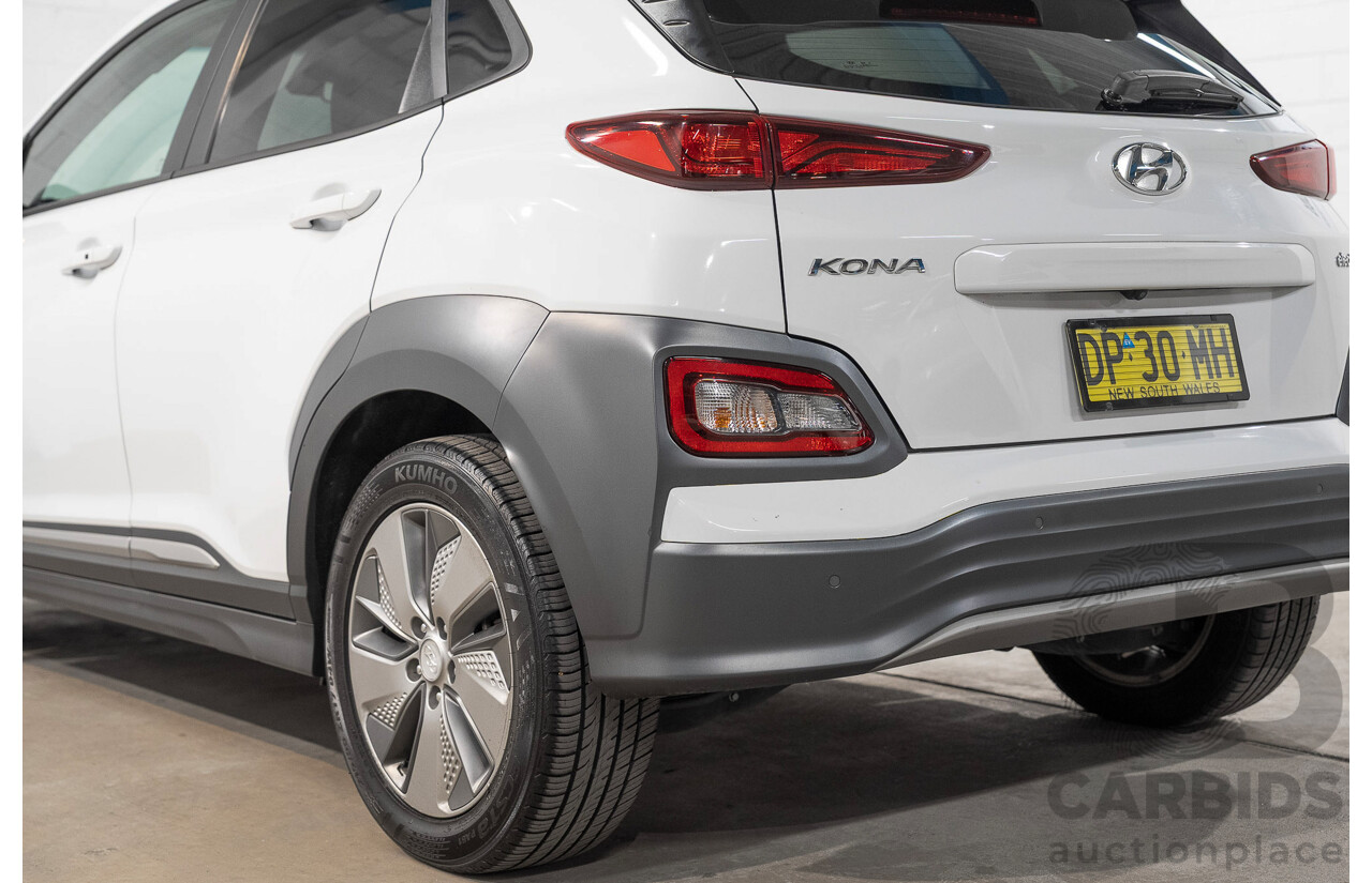 06/2019 Hyundai Kona Elite Electric OS.3 4d Wagon White Electric