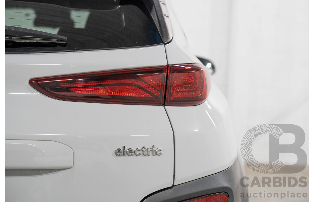 06/2019 Hyundai Kona Elite Electric OS.3 4d Wagon White Electric