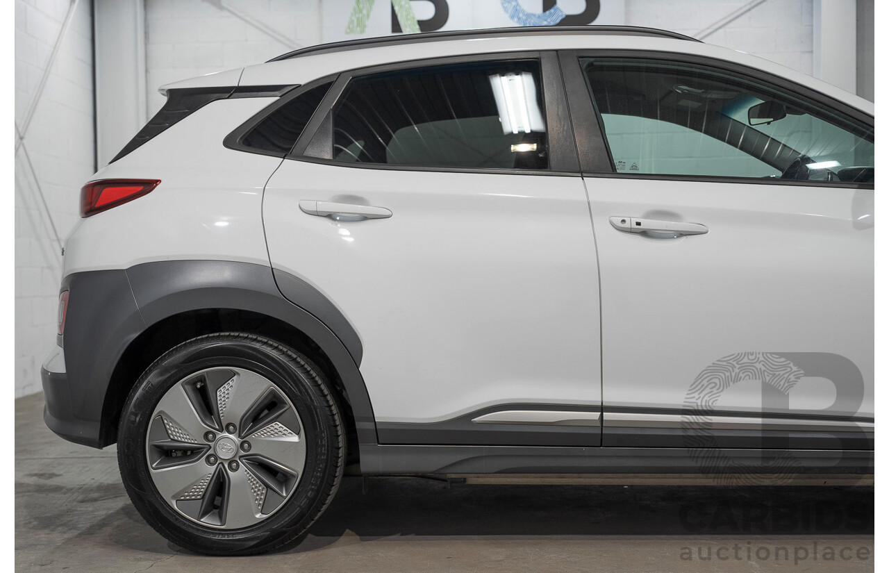 06/2019 Hyundai Kona Elite Electric OS.3 4d Wagon White Electric