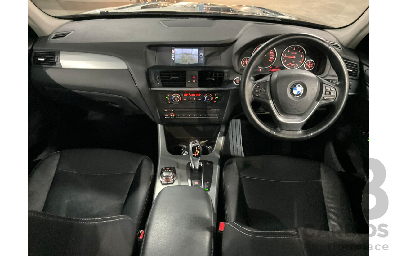 12/2011 BMW X3 xDrive20d 4WD F25 4d Wagon Black Turbo Diesel 2.0L