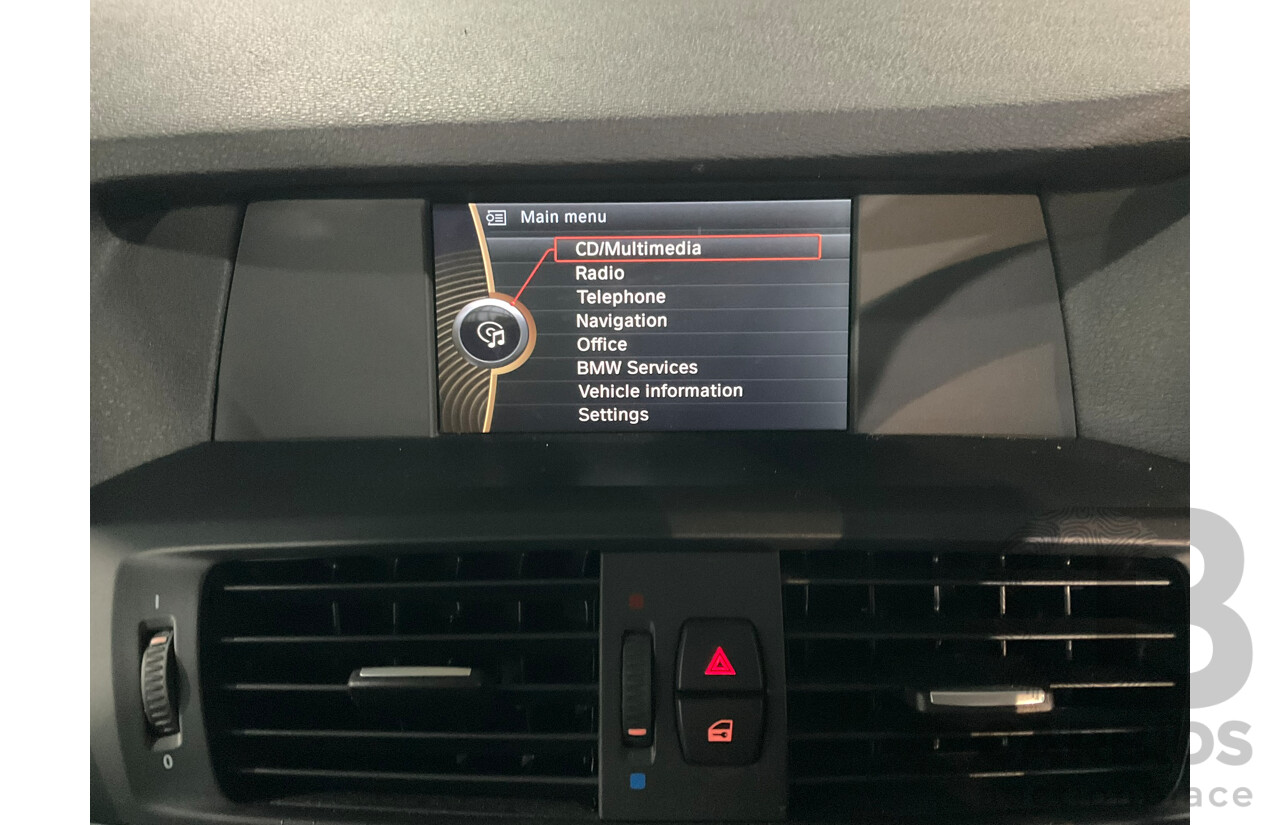 12/2011 BMW X3 xDrive20d 4WD F25 4d Wagon Black Turbo Diesel 2.0L